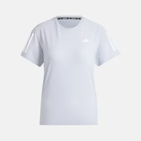 Adidas Own The Run Women's Running T-shirt -Halo Silver