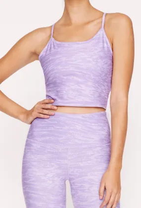 Avery Cropped Tank Violet Denim Tigress