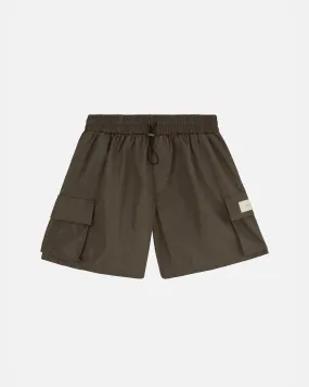 Basics Synthetic Cargo Short Military Green