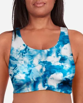 Ice Dye Longline Racerback Sports Bra