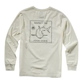 RESPECT THE FOOD CHAIN L/S - OFF WHITE